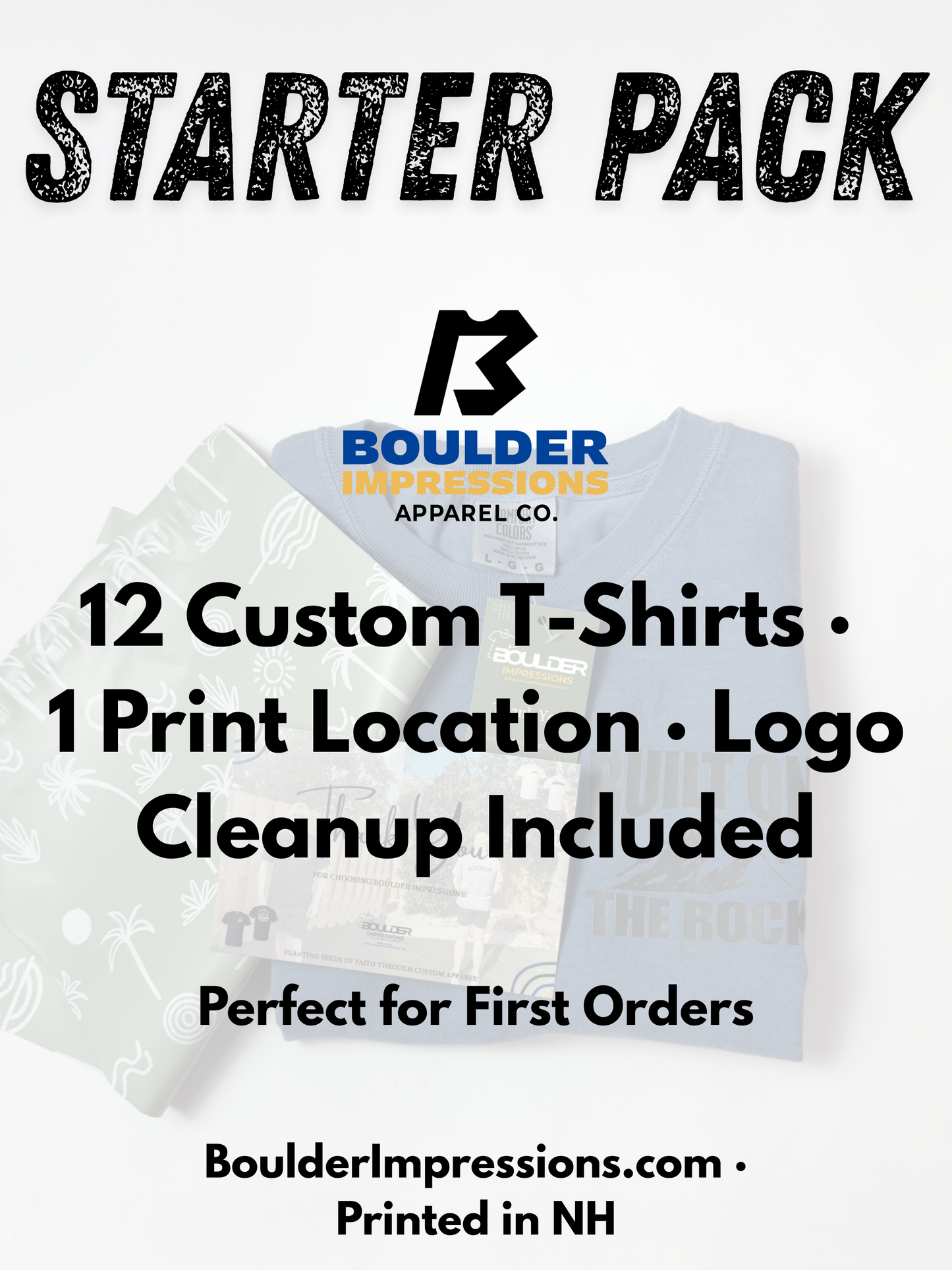 Starter Pack – 12 Custom T-Shirts