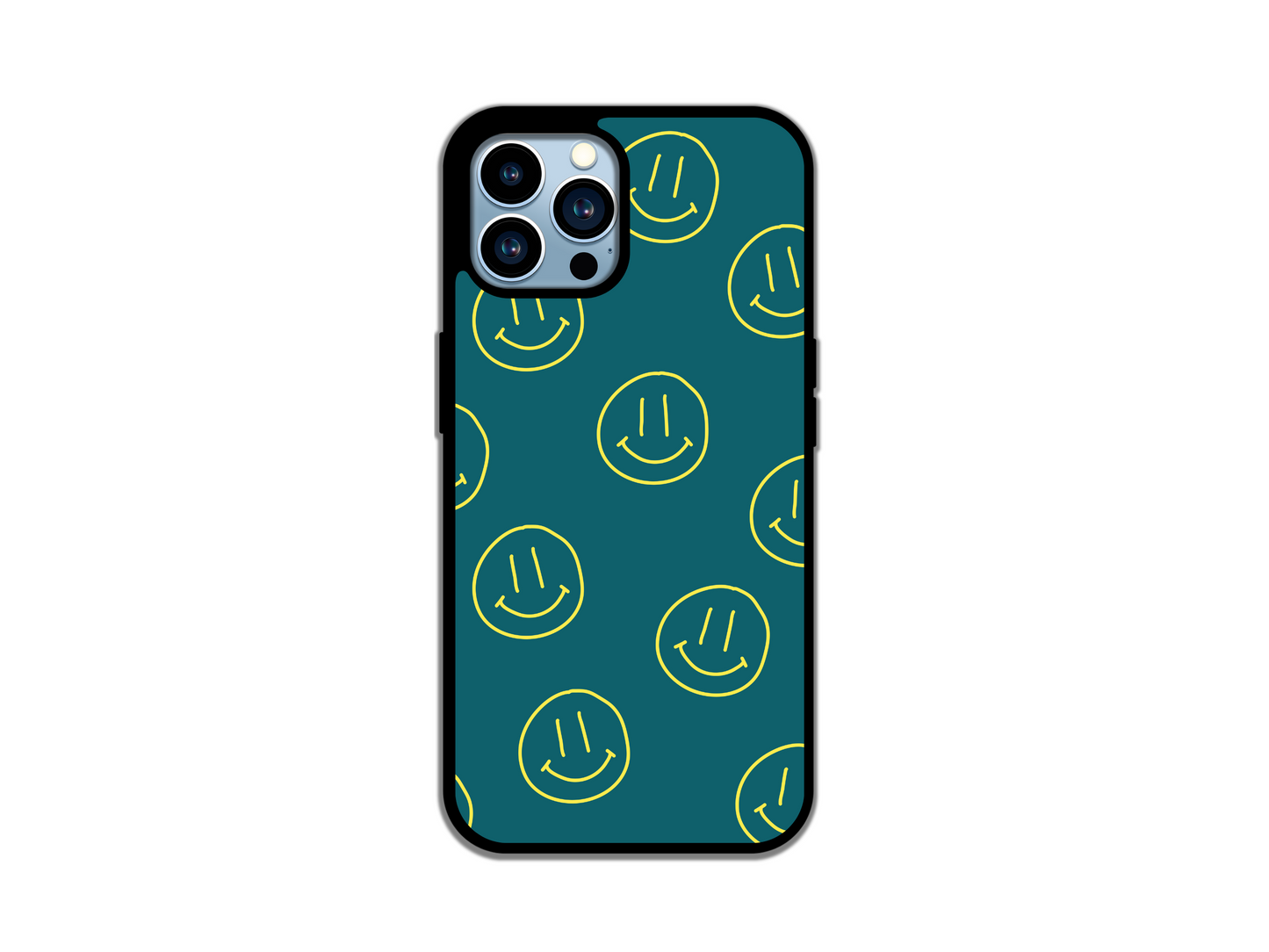 Blue Smiley - Phone Case