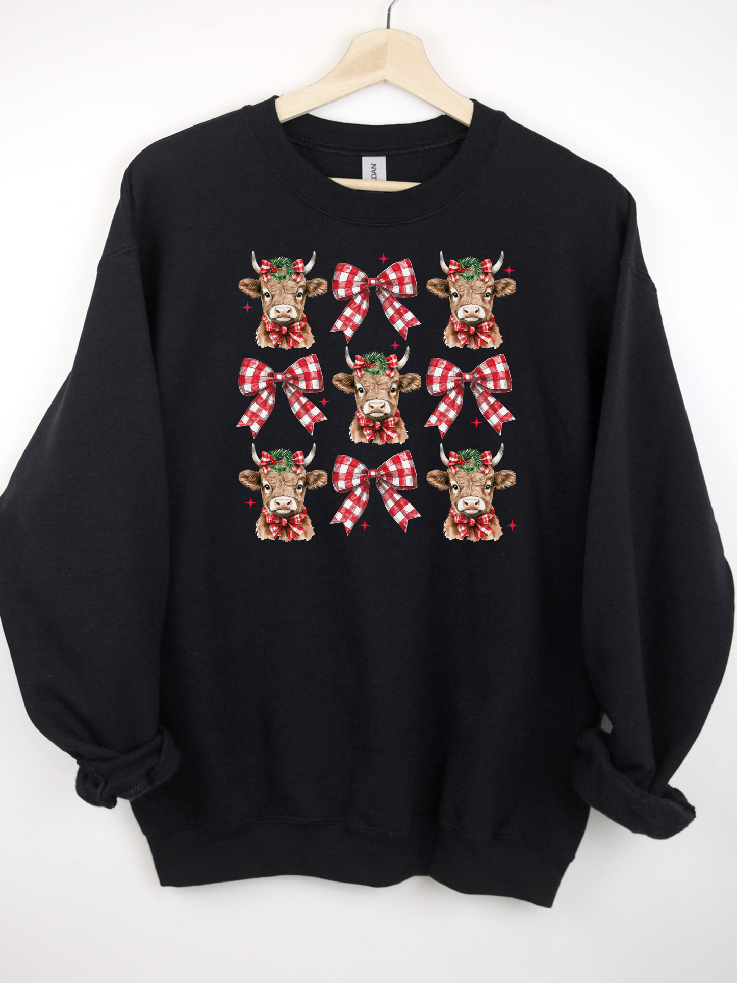 Howdy Cow Christmas- Crewneck