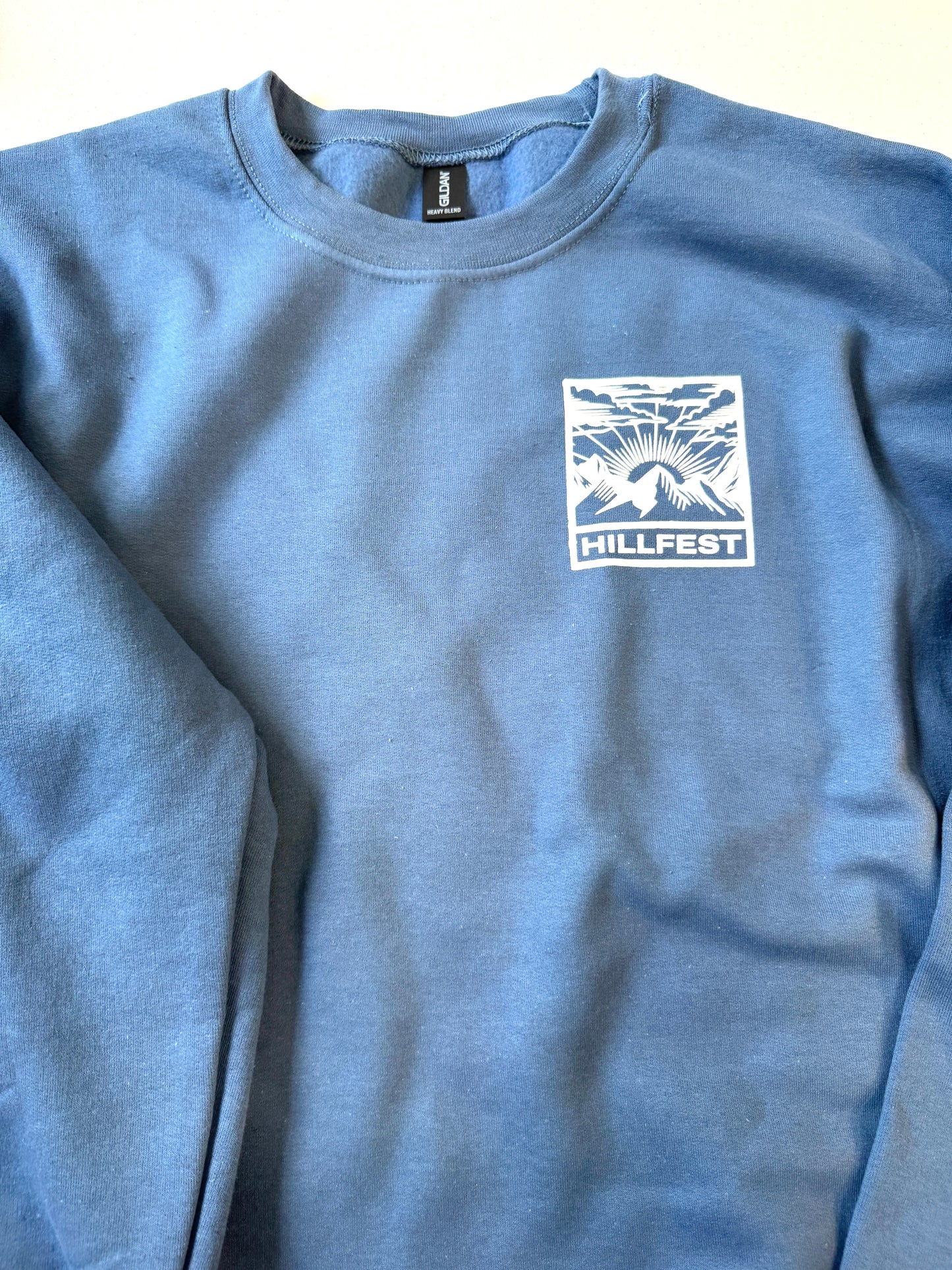 Hillfest Indigo Crewneck
