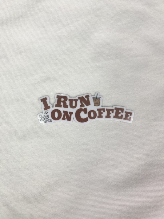 Run on Coffee - Sticker - Boulder Impressions