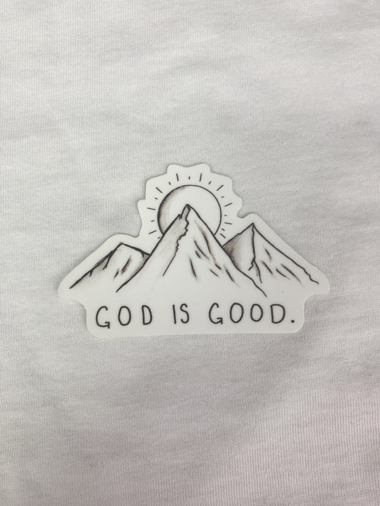 God is Good- Sticker - Boulder Impressions