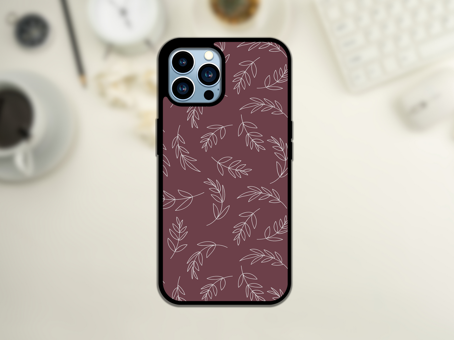 Fall Red Palms - Phone Case