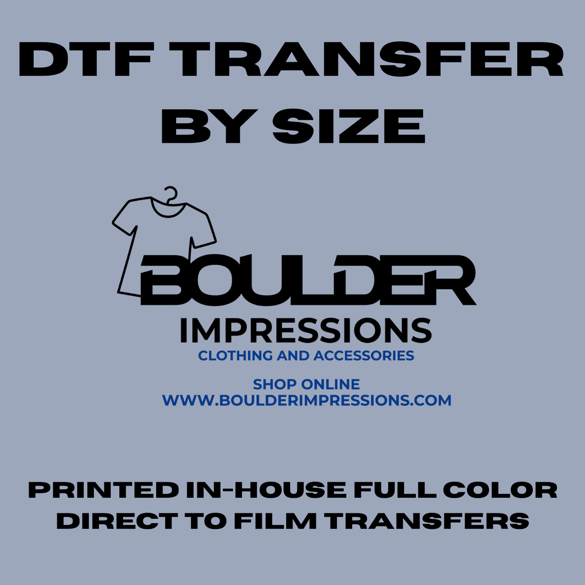DTF Transfers by Size
