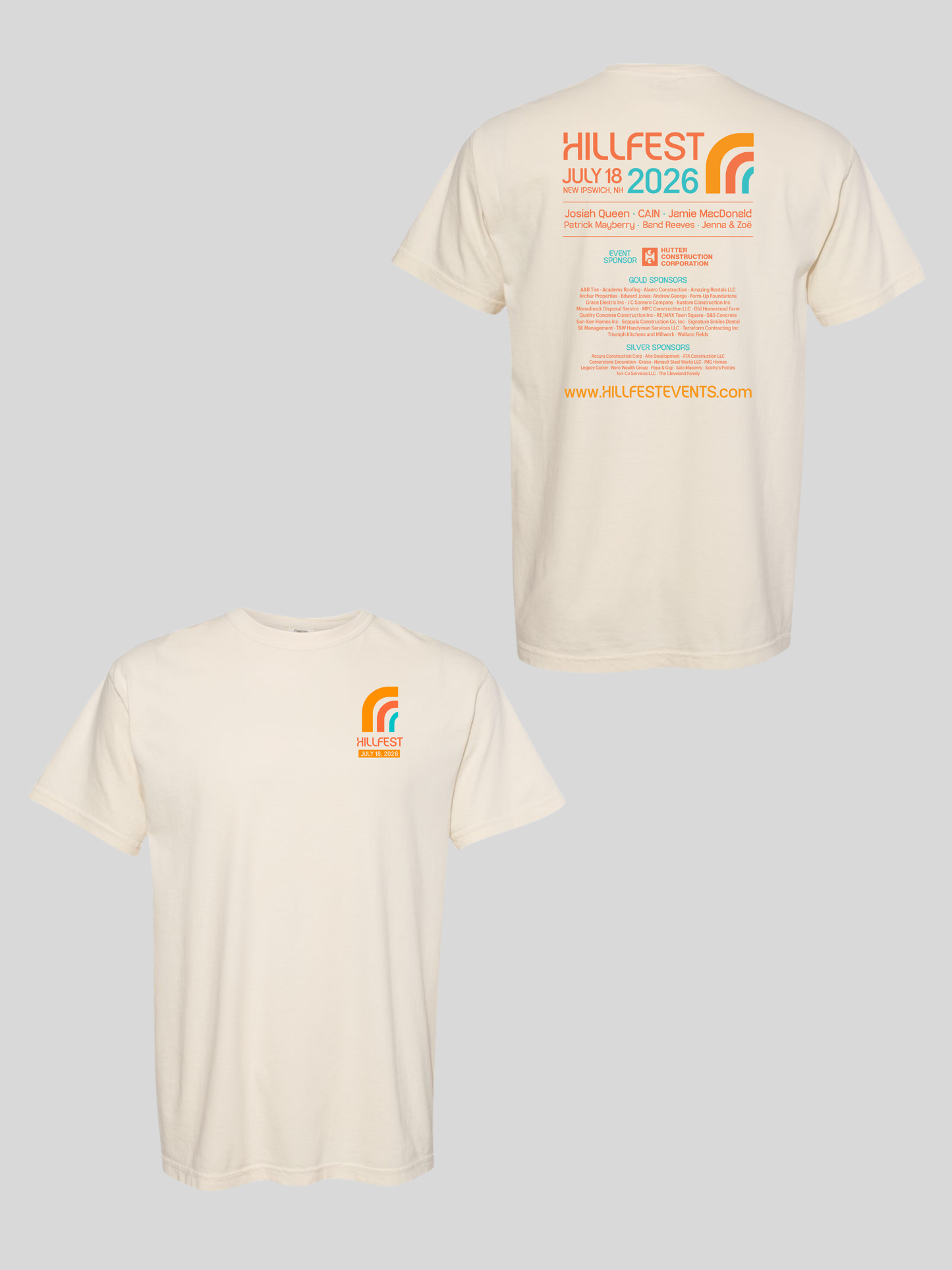Hillfest Festival Day Tees