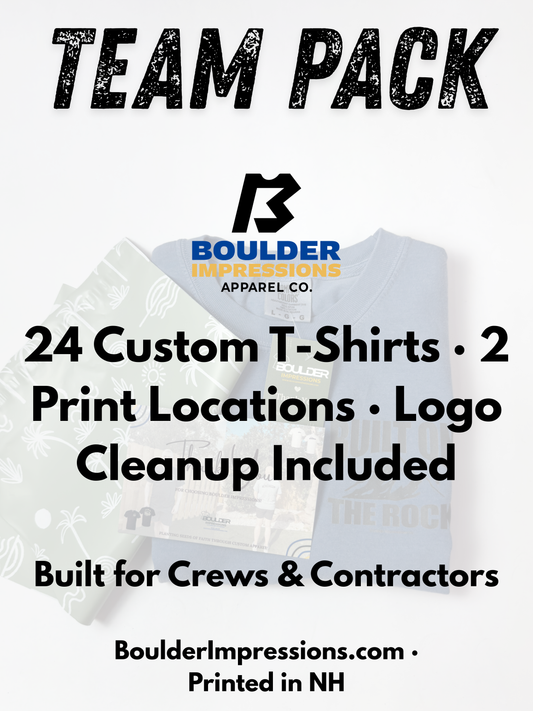 Team Pack – 24 Custom T-Shirts
