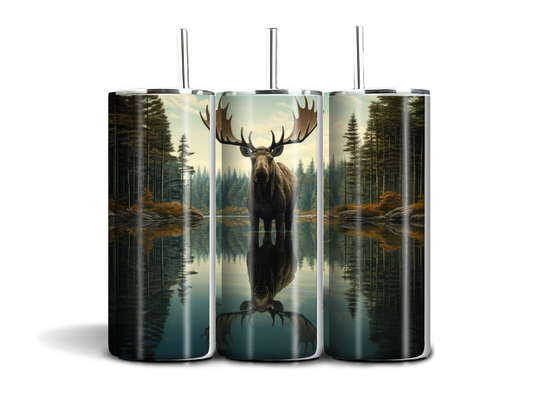 Moose - 20oz skinny stainless steel tumbler